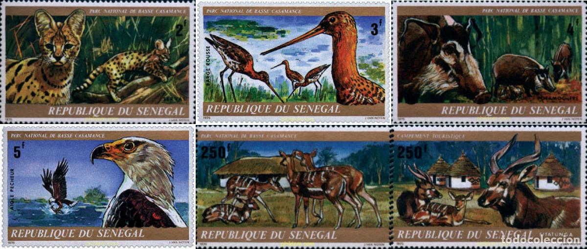 Sellos: 60753 MNH SENEGAL 1976 PARQUE NACIONAL DE BASSE CASAMANCE