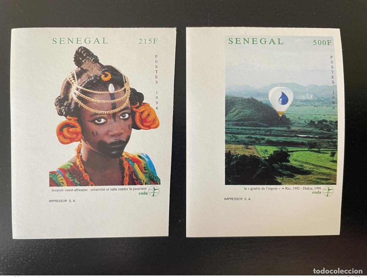 Francobolli: Senegal 1996 Mi. 1424 - 1425 ND IMPERF ENDA N&uacute;mero conjunto 2 val. 5 MESES**