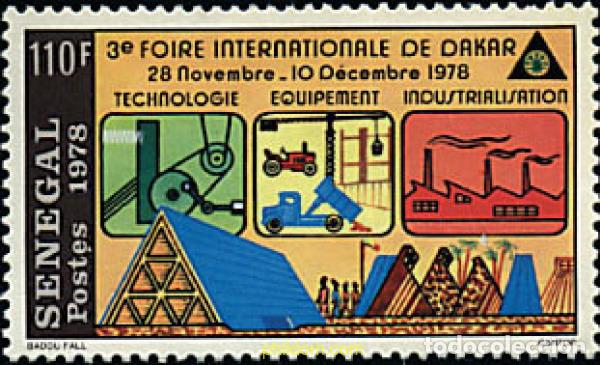 Sellos: 43363 MNH SENEGAL 1978 3 FERIA INTERNACIONAL DE DAKAR