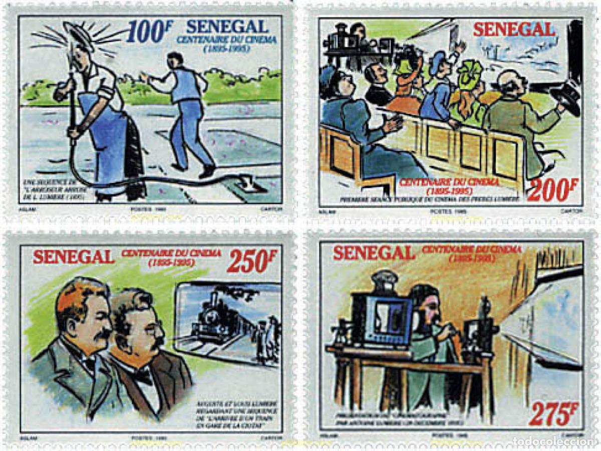 Sellos: 57936 MNH SENEGAL 1995 100 ANIVERSARIO DEL CINE