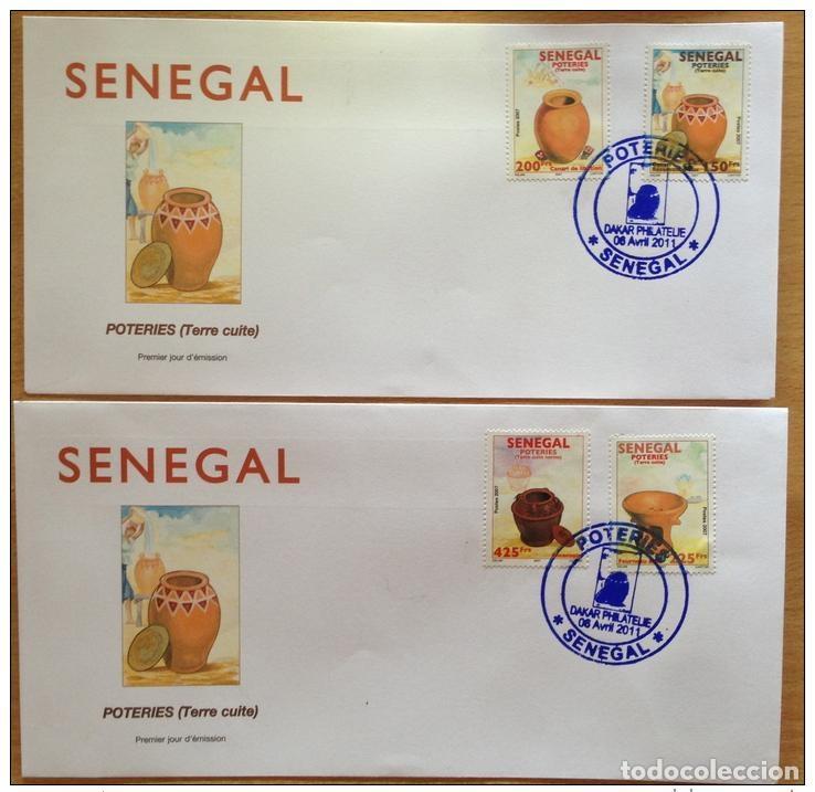 Sellos: Senegal 2011 FDC 1st day POTTERY T&Ouml;PFEREI Terracotta 4 val.