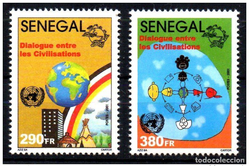 Sellos: Senegal 2002: tema conjunto: Di&aacute;logo entre civilizaciones