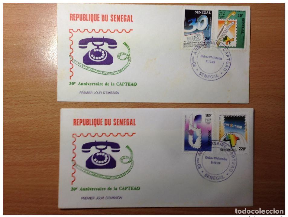 Timbres: Senegal FDC 1989 30 aniversario del sat&eacute;lite CAPTEAO Cosmos Space