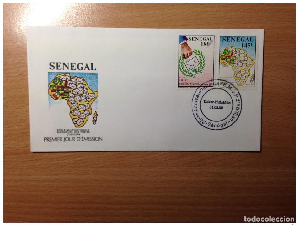 Timbres: Senegal FDC 1990 Ecole Multinale Sup&eacute;rieure Postes Abiy&aacute;n Costa de Marfil