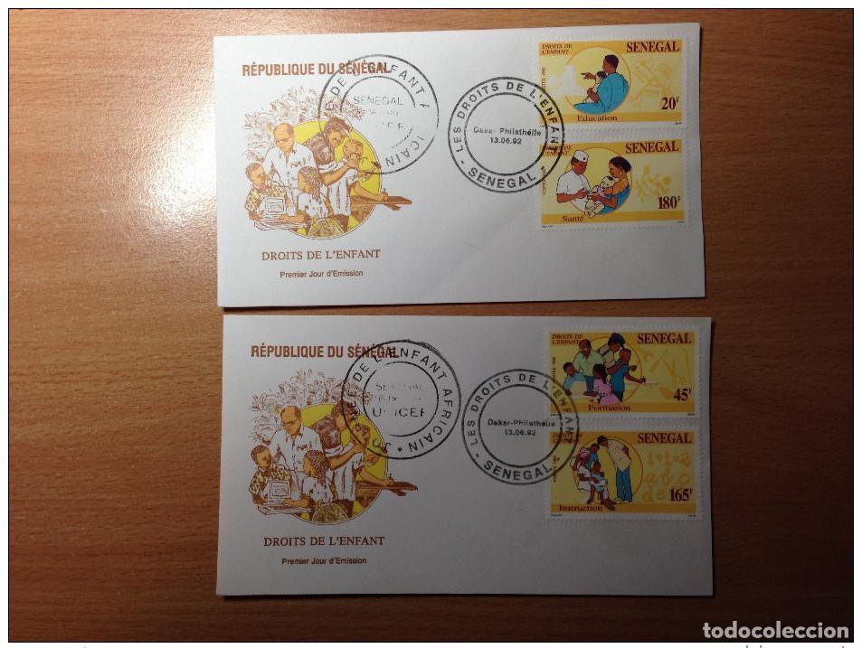 Timbres: Senegal FDC 1992 Valorizaci&oacute;n de los productos pesqueros Fish Poisson Fisch