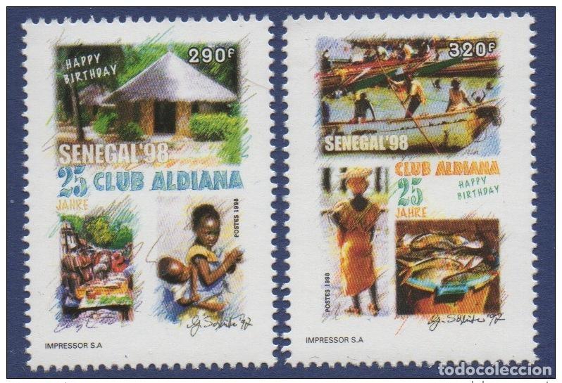 Timbres: Senegal 1998 Club Aldiana Tourism Mi. 1527 - 1528 2 val. UN MES RARO