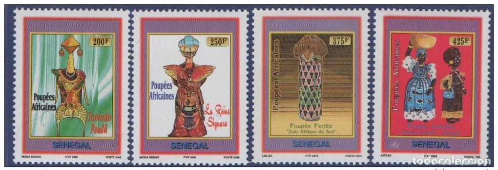 Timbres: Senegal 2006 Mu&ntilde;ecas africanas 4 val. MNH RARO