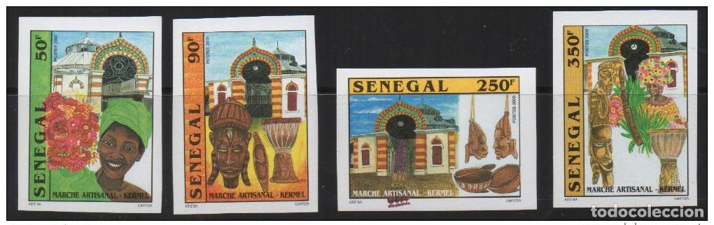 Timbres: Senegal 2001 Mercado artesanal IMPERF ND March&eacute; Mi. 1928 - 1931 4 valales. MES POCO COM&Uacute;N