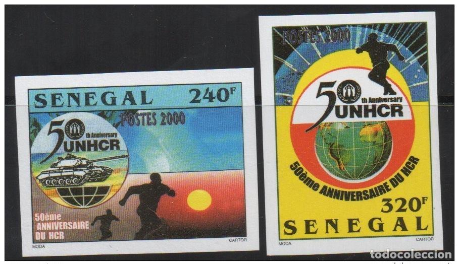 Timbres: Senegal 2001 IMPERF ND ACNUR Naciones Unidas ONU Mi. 1940/1941