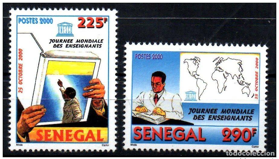 Timbres: Senegal 2000 D&iacute;a Mundial de los Docentes UNESCO RARE MNH