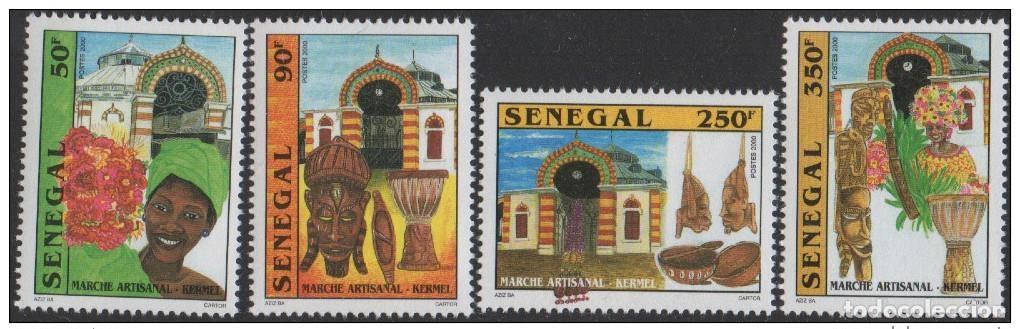 Sellos: Senegal 2001 Marché Artisanal Markt Market Mi. 1928 - 1931 4 val. UN MES RARO