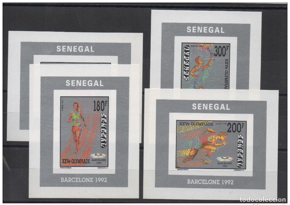 Sellos: Senegal 1992 Mi. 1211 - 1214 Bloques de lujo ND IMPERF Juegos Ol&iacute;mpicos Barcelona