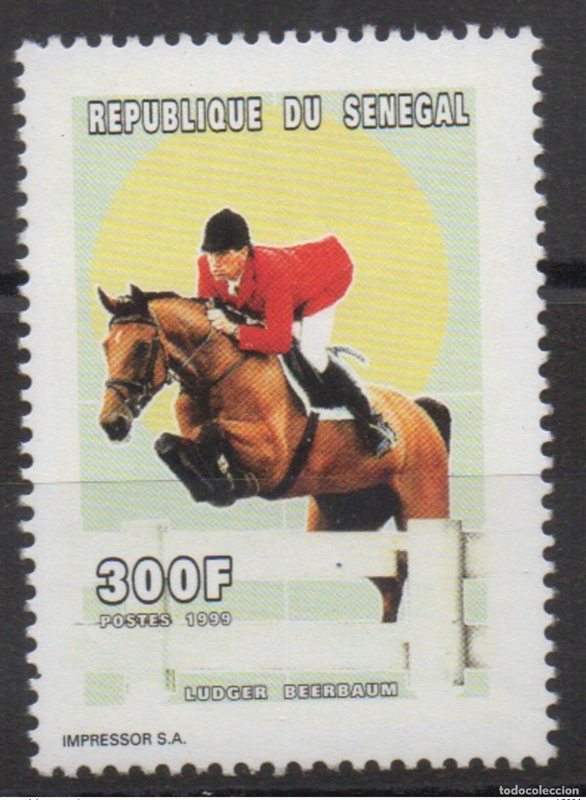 Sellos: Senegal 1999 - Mi. 1675 300 F Ludger Beerbaum Equitation Neuf ** MNH RARO