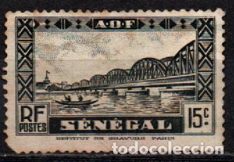 Sellos: SENEGAL IVERT N&ordm; 119 (A&Ntilde;O 1935) Puente Faidherbe, nuevo