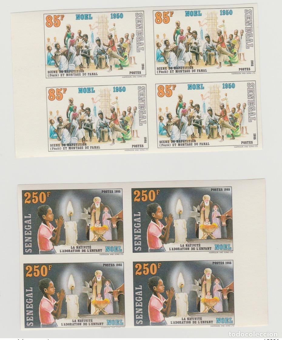 Sellos: Senegal 1985 Unserrated Imperf No&euml;l Navidad Natividad