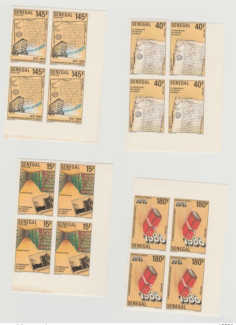 Selos: Senegal 1989:75 aniversario del Segundo Imperio Libro Buch de los Archivos