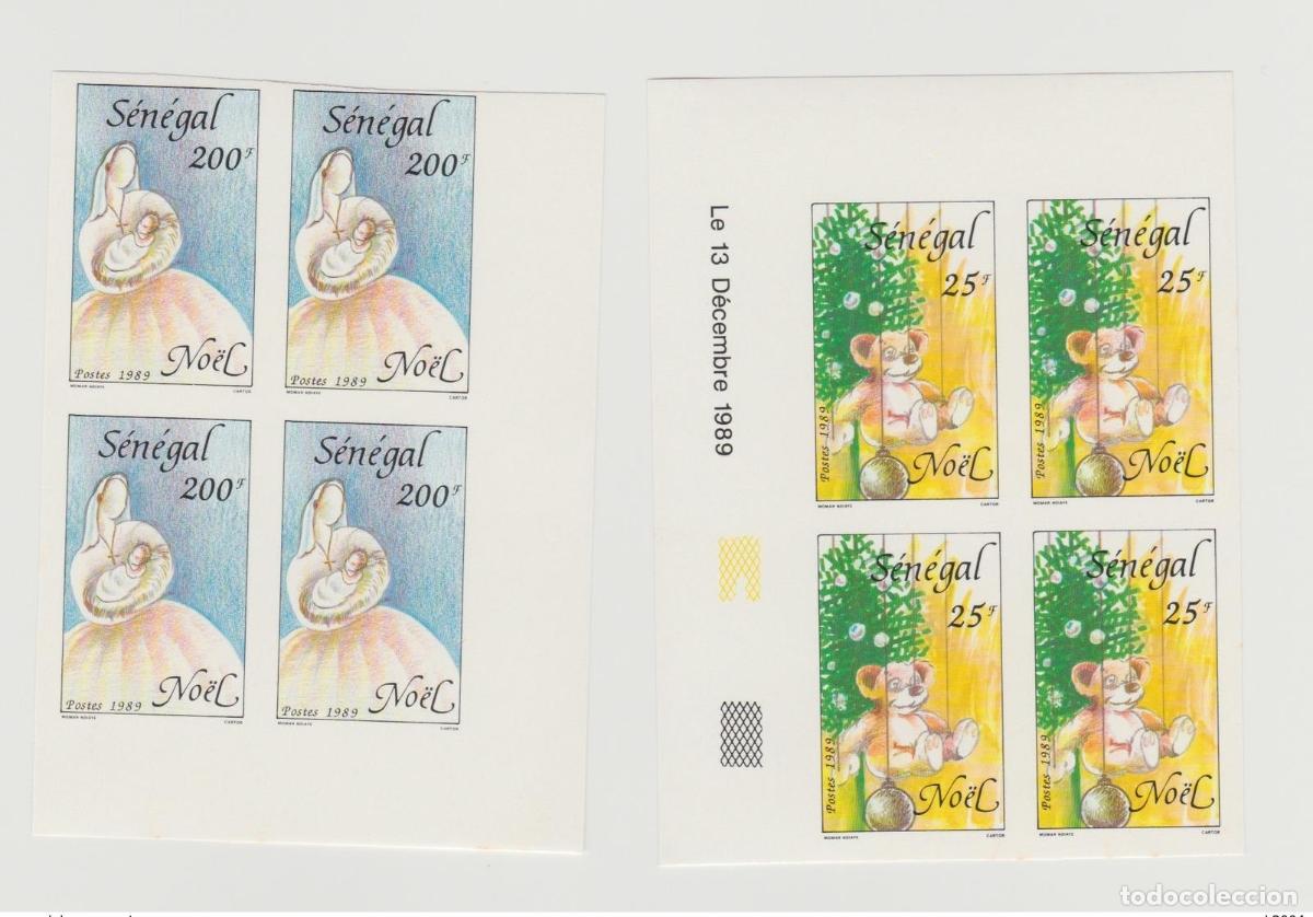 Selos: Senegal 1989 Unserrated Imperf No&euml;l Navidad Virgen