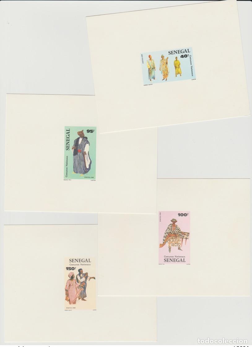 Selos: Senegal 1985 Mi. 857 - 860 Imperf Luxury Event National Trajes Trachten