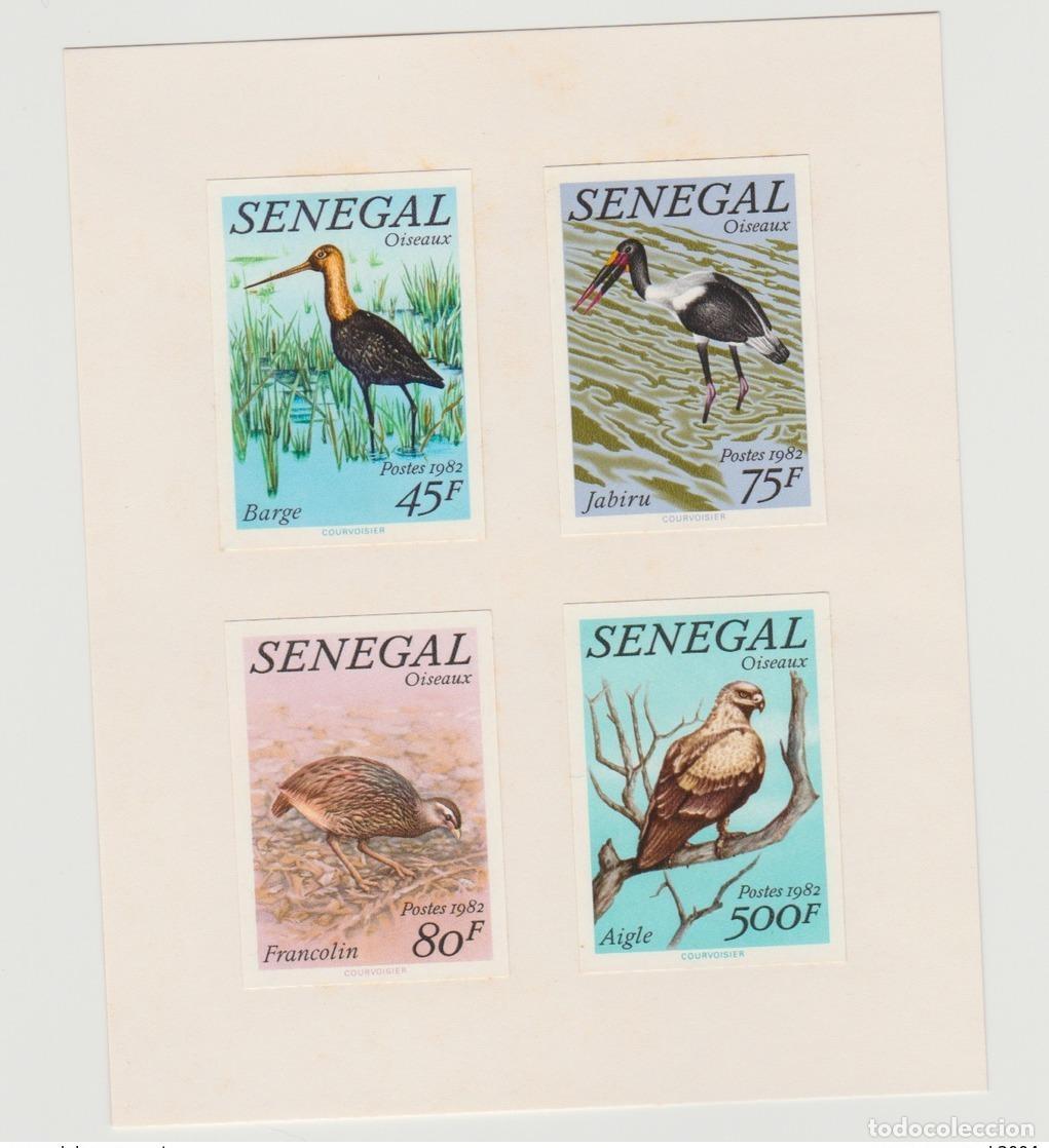 Selos: Senegal 1982 Mi. 777 - 780 Evento de lujo Birds Eagle Echassier Stelzvogel