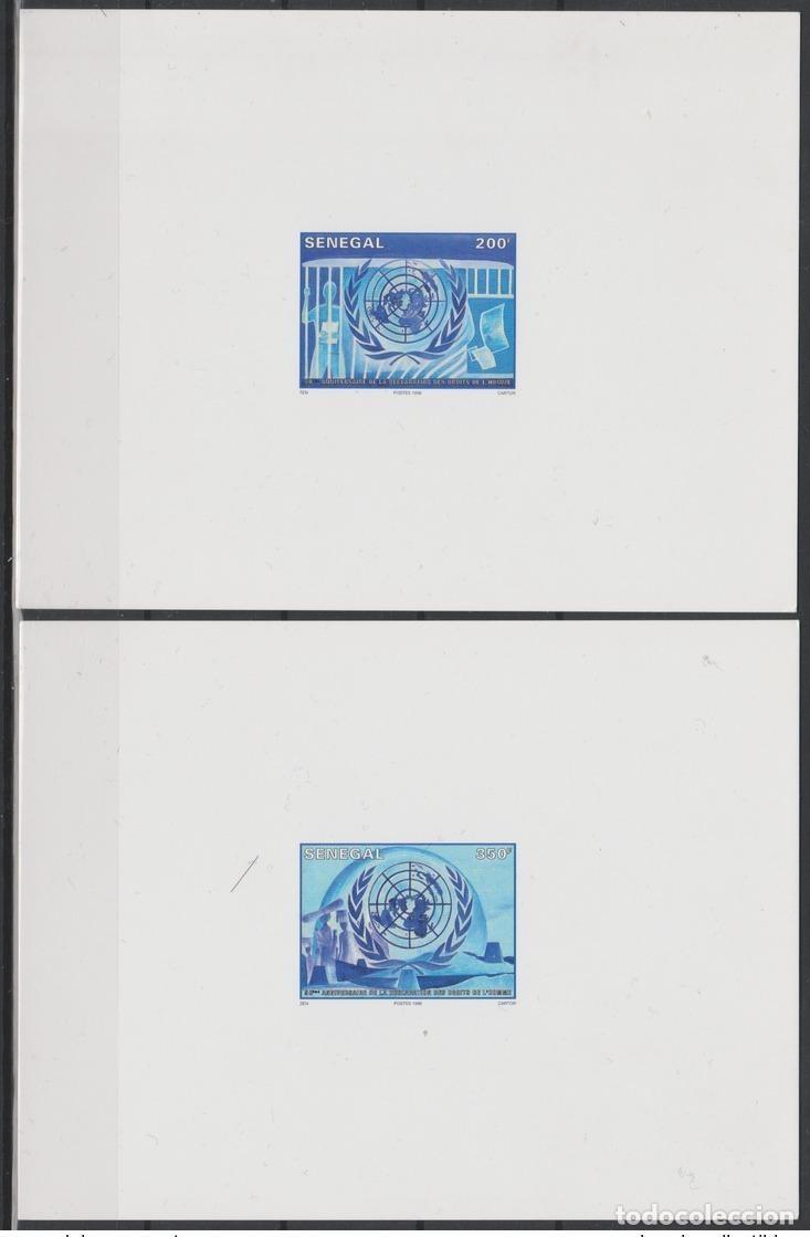 Selos: Senegal 1998 Mi. 1590 - 1591 Prueba de lujo 50 a&ntilde;os Declaraci&oacute;n los Derechos Humanos