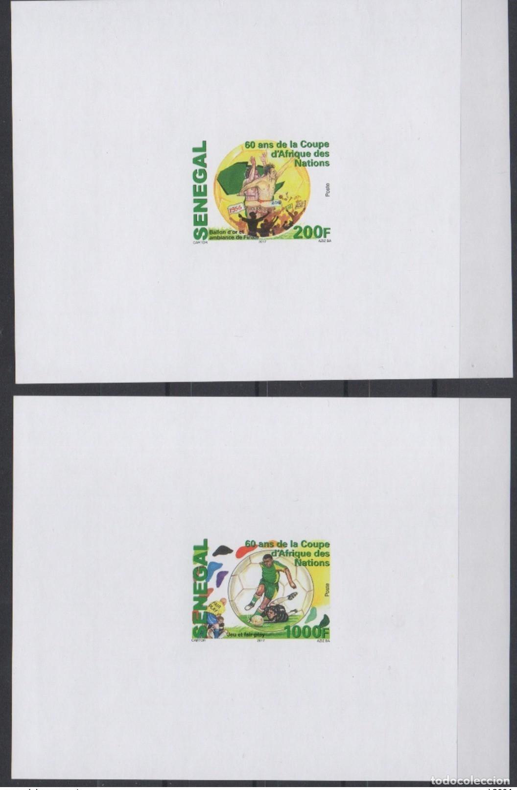 Sellos: Senegal 2017 Mi. 2246 - 2247 evento de lujo Copa &Aacute;frica Nations Football CAN