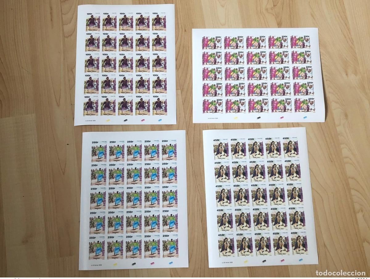 Stamps: Senegal 2009/2010 Danza tradicional Baile Deporte PLANCHES ND