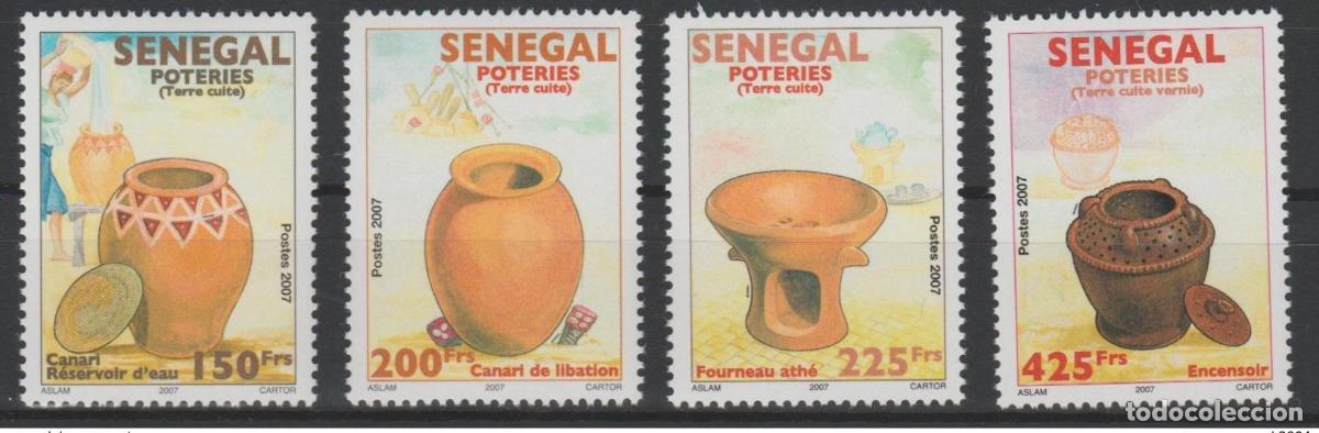 Timbres: Senegal 2007/2011 Mi. 2184 - 2187 Cer&aacute;mica T&ouml;pferei