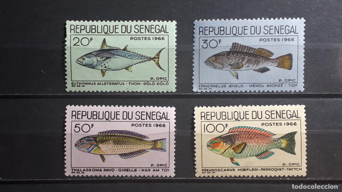 Sellos: SENEGAL. FAUNA. A&Ntilde;O 1966. *. YVERT 271/4.