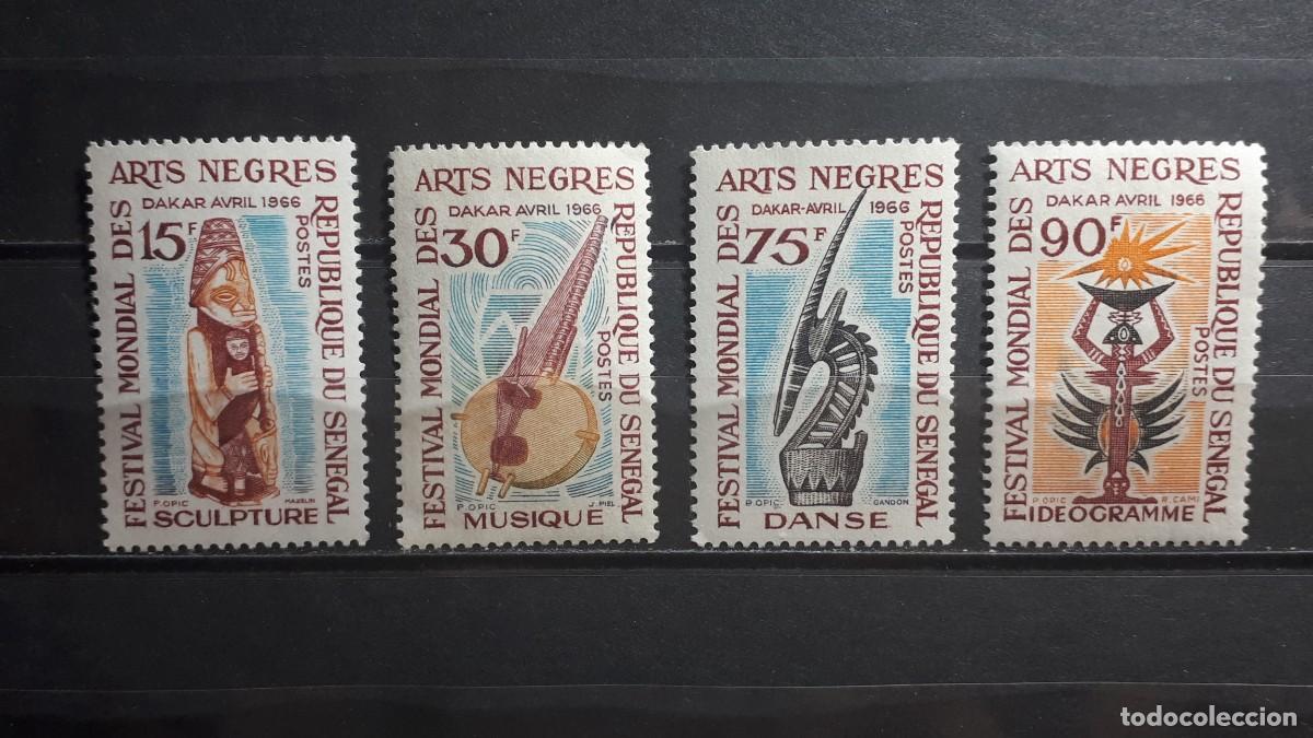 Sellos: SENEGAL. ARTE. A&Ntilde;O 1966. *. YVERT 275/8