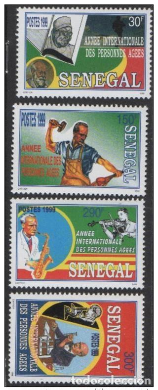 Sellos: Senegal 1999 A&ntilde;o Internacional de las Personas Edad Mi. 1793 - 1796 MNH poco frecuente