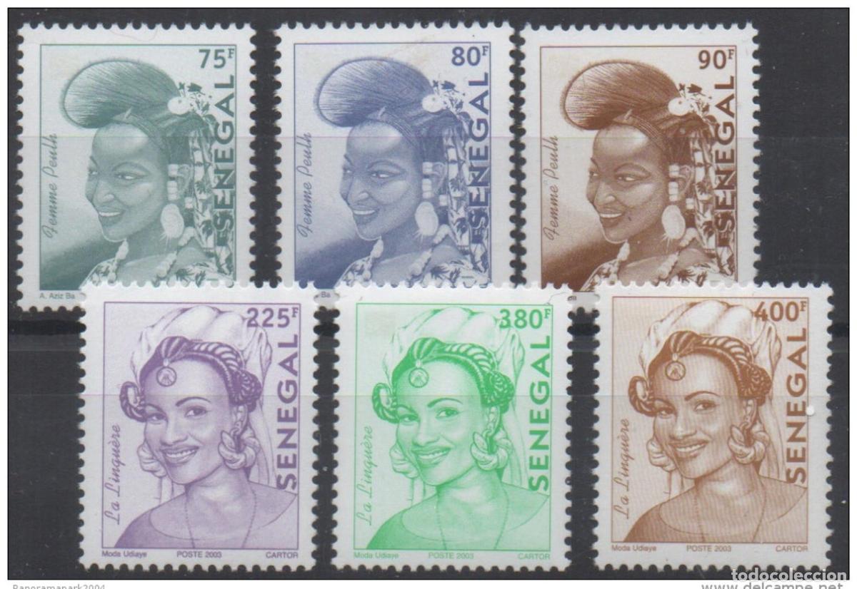 Briefmarken: Senegal 2003/2005 Mi. 2070/2075 Corrientes femeninas Peulh y La Linguere RARE MNH
