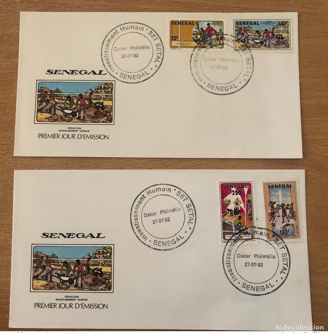 Sellos: Senegal 1992 FDC Mi. 1199 1202 Operation Human Investment Set Setal