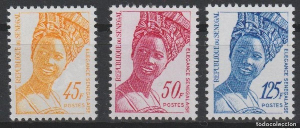 Sellos: Senegal 1993 Mi. 1264 - 1266 Senegalese Elegance Current Series RARE