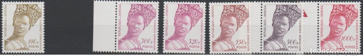 Sellos: Senegal 1997 Mi. 1473 - 1479 (sin 1474) Elegance Senegalese Current Series RARE