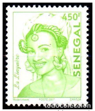 Sellos: Senegal 2007 Serie actual LA LINGUERE 450 F cat&aacute;logo no cotizado RARE MNH