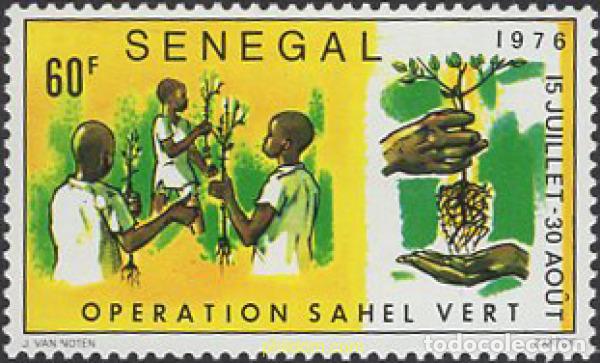 Sellos: 192553 MNH SENEGAL 1976 OPERACION &rdquo;SAHEL VERT&rdquo;