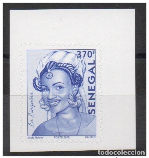 Sellos: Sello para cuaderno Senegal 2015 MH 'La Lingu&egrave;re' adhesivo Current series 370F