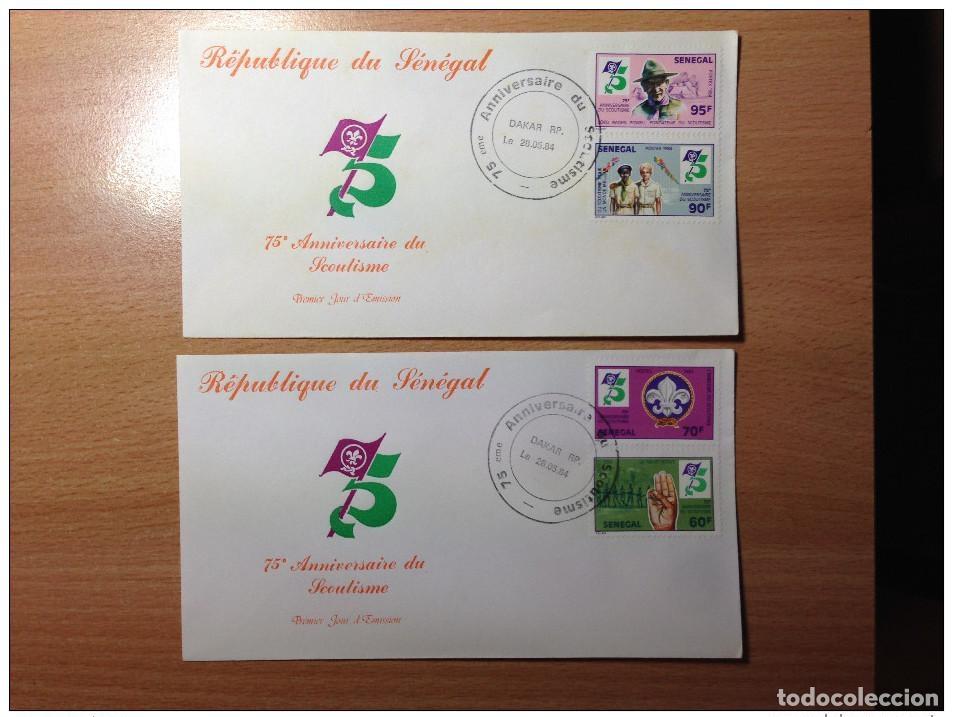 Sellos: Senegal FDC 1985 Club Rotario de Dakar Boot Boat Segelboot Voilier Sailing