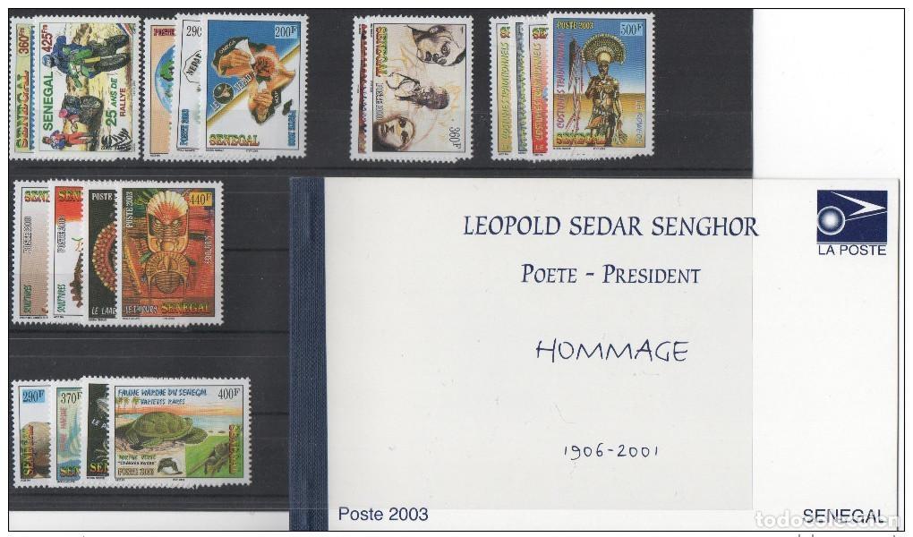 Sellos: Senegal 2003 A&ntilde;o completo Mediados de 2010 - 2031 Disfraces Esculturas Senghor