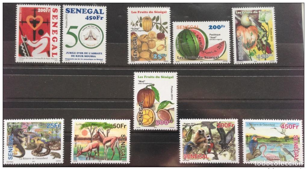 Sellos: Senegal 2013 A&ntilde;o completo Mi. 2206 -2215 Keur Moussa Fruits R&eacute;serve Gueumbeul