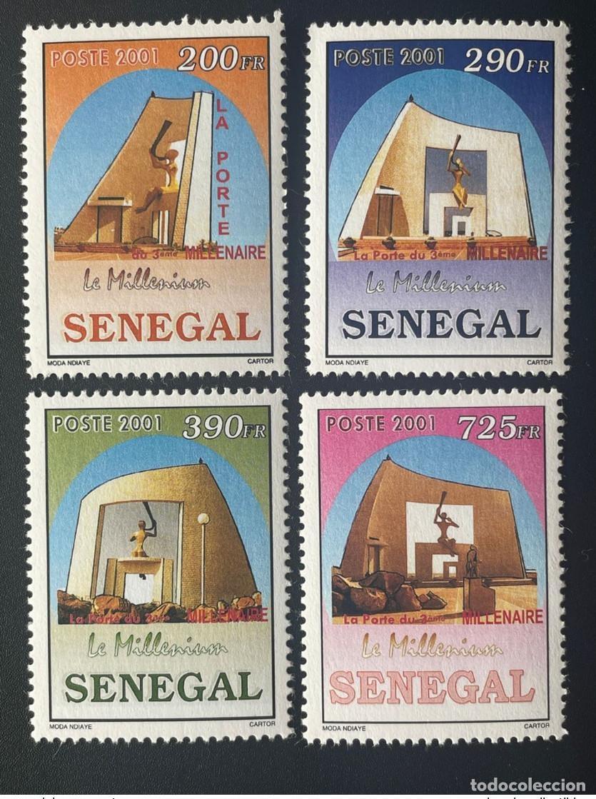 Sellos: Senegal 2001/2002 Mi. 1982 - 1985 La puerta del milenio al tercer