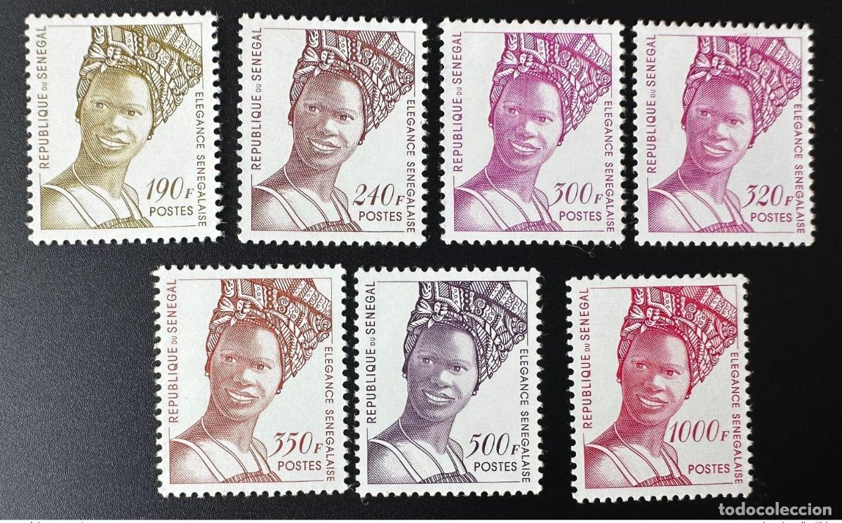 Sellos: Senegal 1997 Mi. 1473 - 1479 Elegancia senegalesa Serie actual RARE