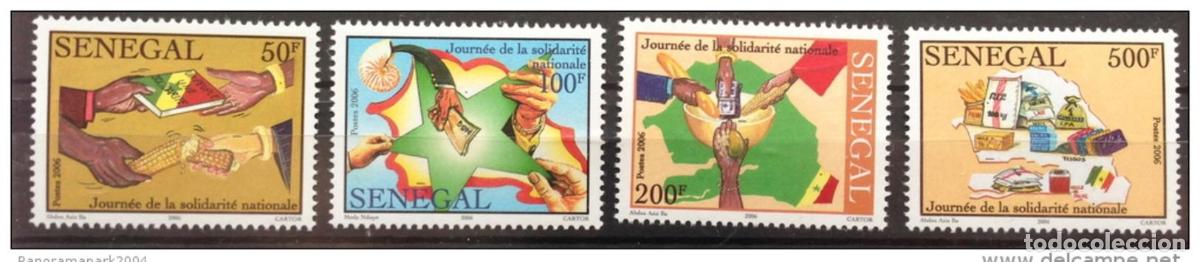 Stamps: Senegal 2007/2008 Mi. 2120 - 2123 D&iacute;a de la Solidaridad Nacional 4 val. 5 MNH