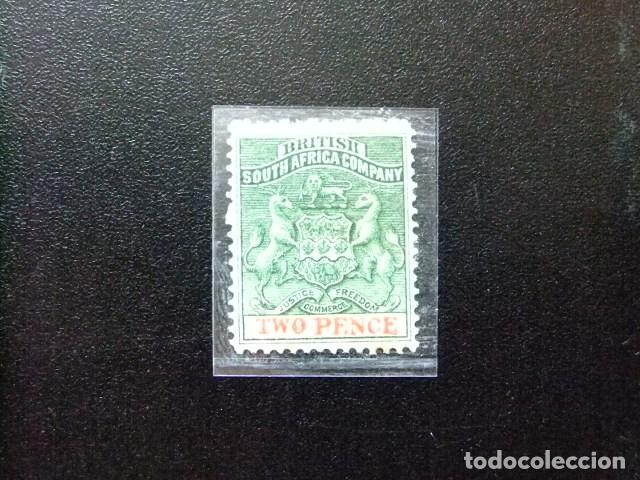 Sellos: 48 AFRIQUE DU SUD COMPAGNIE BRITANNIQUE 1891 / ESCUDO de ARMAS / YVERT 17 MH