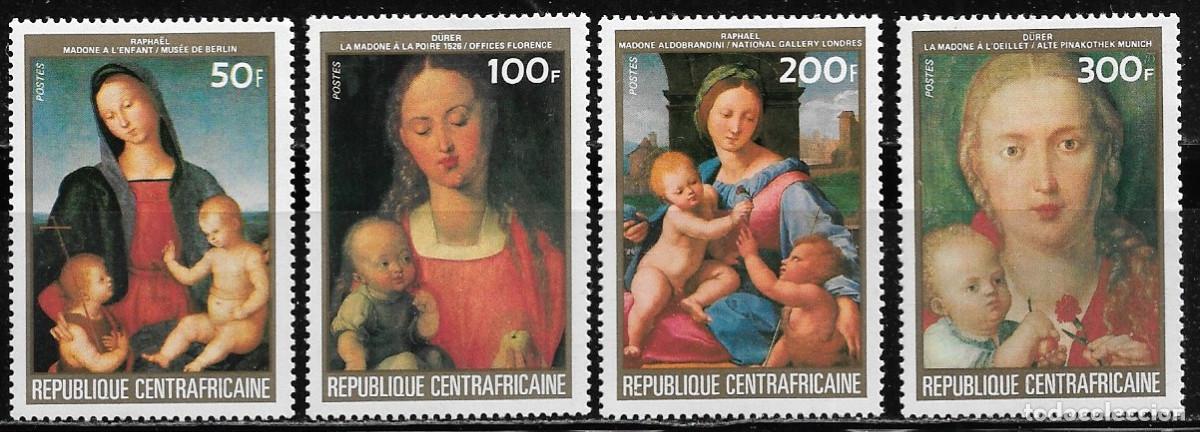 Sellos: CENTROAFRICANA 1983, Ivert 616/19 - PINTURAS DE RAPAHEL Y DURERO. MNH.
