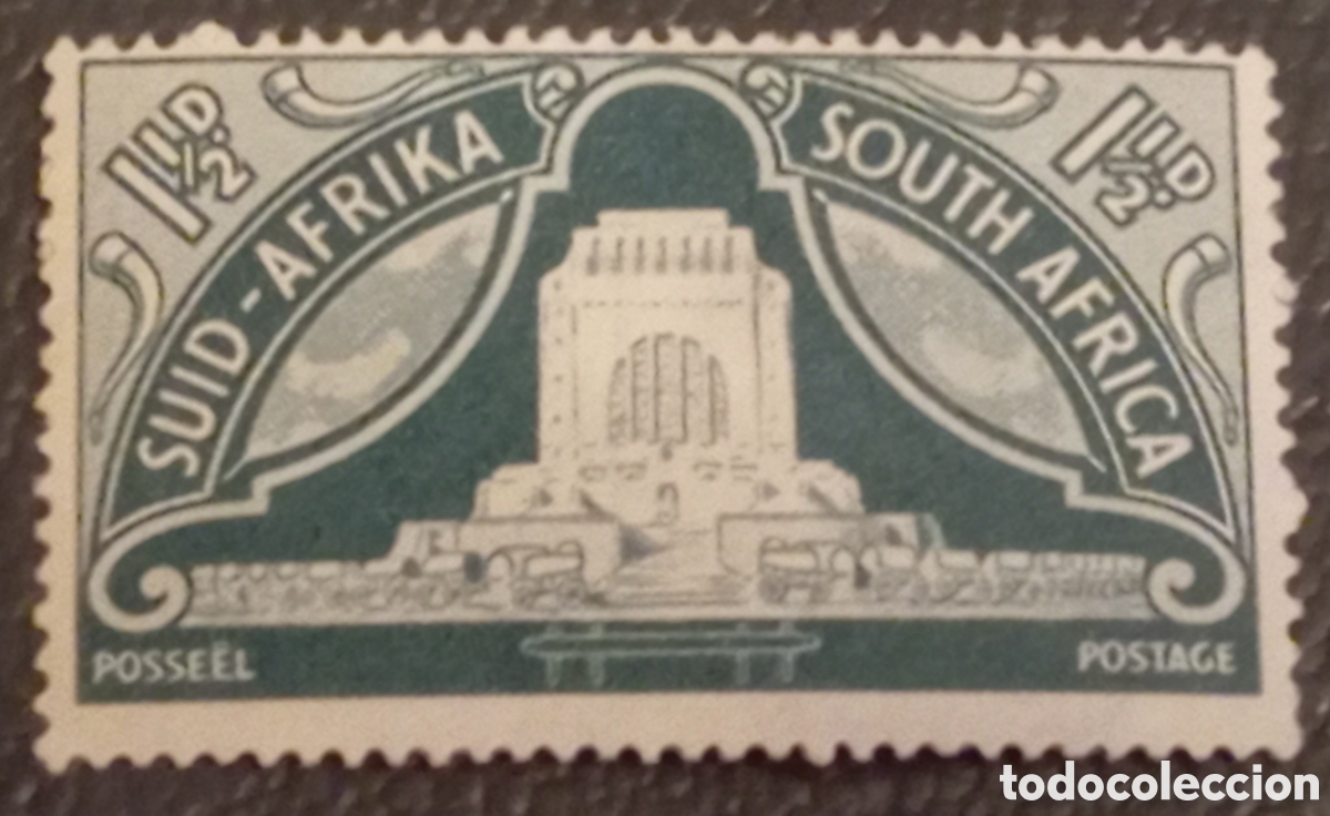 Sellos: Sud&aacute;frica 1949 - Monumento Voortrekker - 1&frac12;d - Scott 113 / SG 132 - MNH