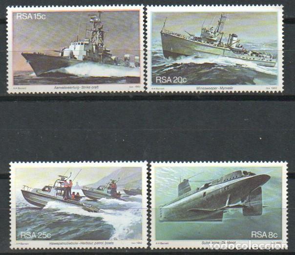 Sellos: Sudafrica Ivert n&ordm; 502/5, 75.&ordm; aniversario de la Armada de Sud&aacute;frica, nuevo *** serie completa