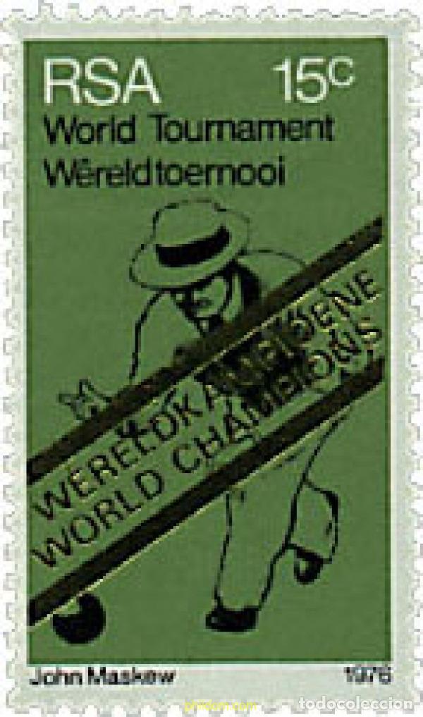 Sellos: 27722 MNH SUDAFRICA 1976 TORNEO MUNDIAL DE BOLOS. Vencedores