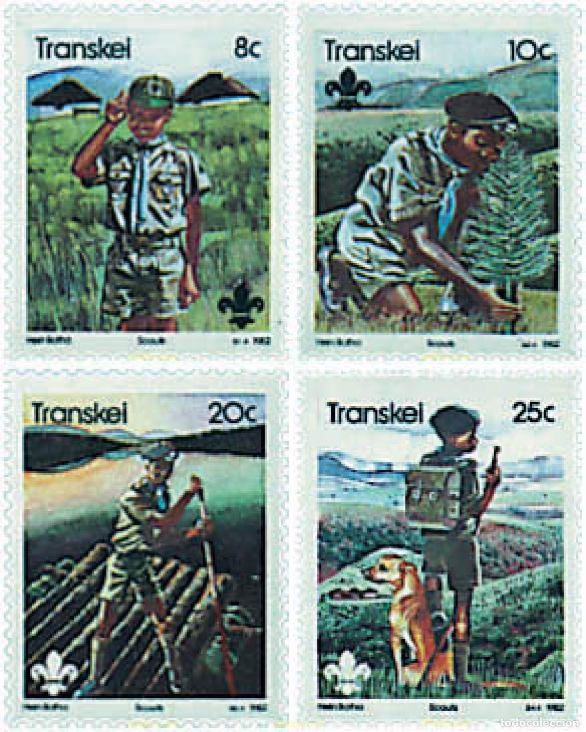 Sellos: 38121 MNH TRANSKEI 1982 75 ANIVERSARIO DEL ESCULTISMO