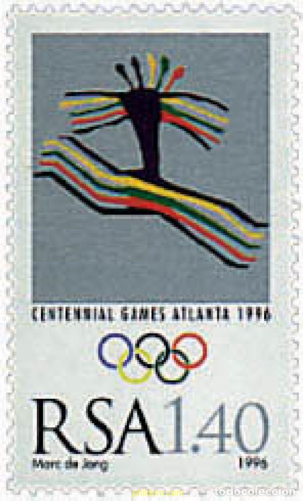 Sellos: 595733 MNH SUDAFRICA 1996 26 JUEGOS OLIMPICOS VERANO ATLANTA 1996 - CENTENARIO DE LOS JUEGOS OLIMPI